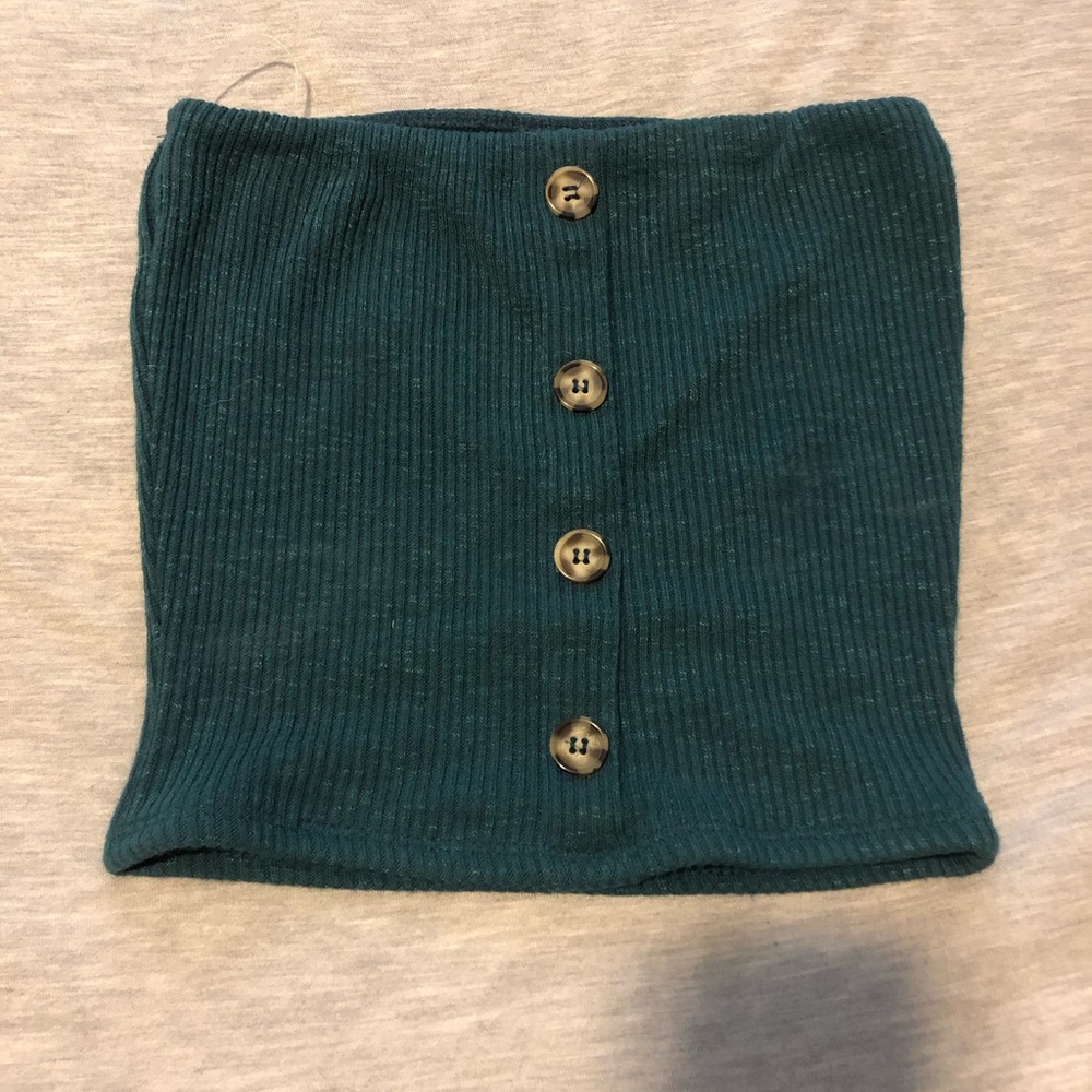 Sky and Sparrow tube top with button details